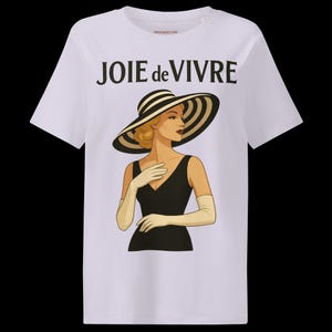 The JOIE DE VIVRE Blonde Women's Graphic T-Shirt Original Design