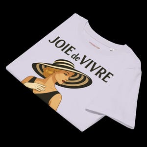 The JOIE DE VIVRE Blonde Women's Graphic T-Shirt Original Design