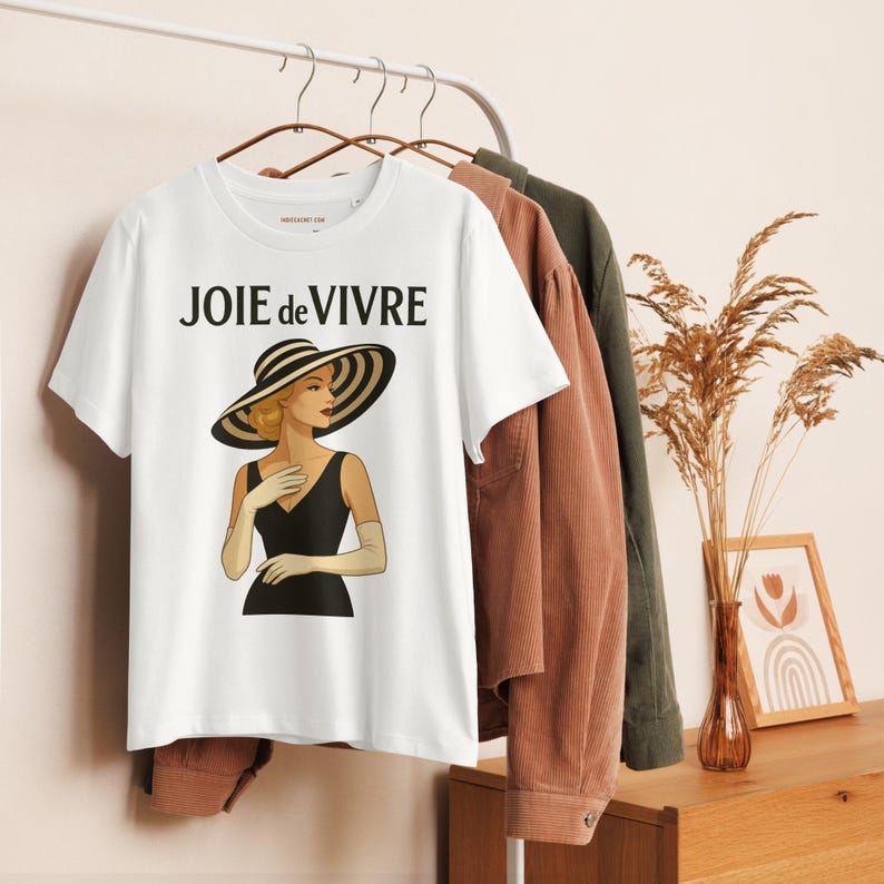 The JOIE DE VIVRE Blonde Women's Graphic T-Shirt Original Design