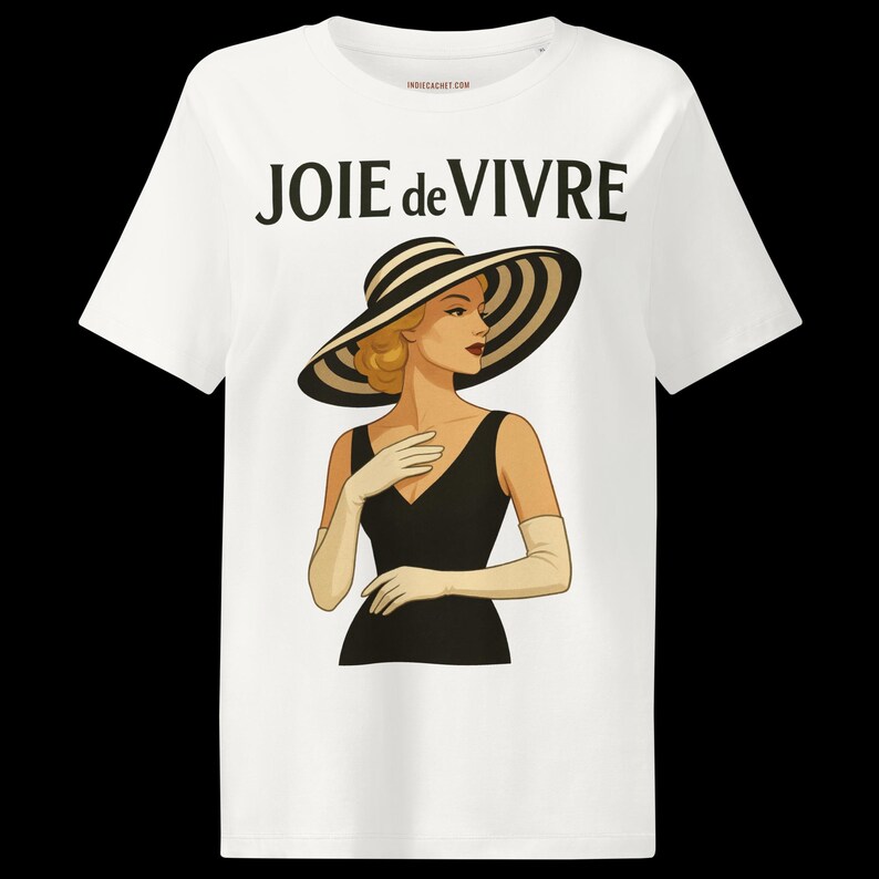 The JOIE DE VIVRE Blonde Women's Graphic T-Shirt Original Design