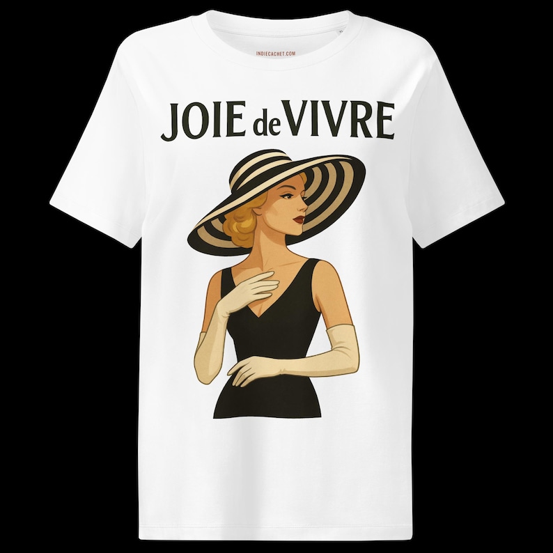 The JOIE DE VIVRE Blonde Women's Graphic T-Shirt Original Design