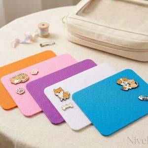 5 Colors Ita Bag Insert Felt Board – Pin Display Insert for Ita Bag, Removable,  Colorful Pin Board 32x24.9cm, Pin Sheet, Cut and Fix it