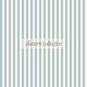 Classic Powder Blue and Creamy White Stripe Digital Paper Seamless Pattern