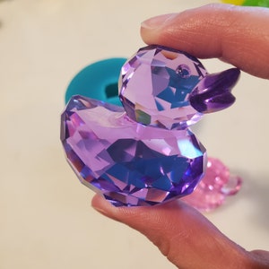 Large resin crystal duck, choose your color!