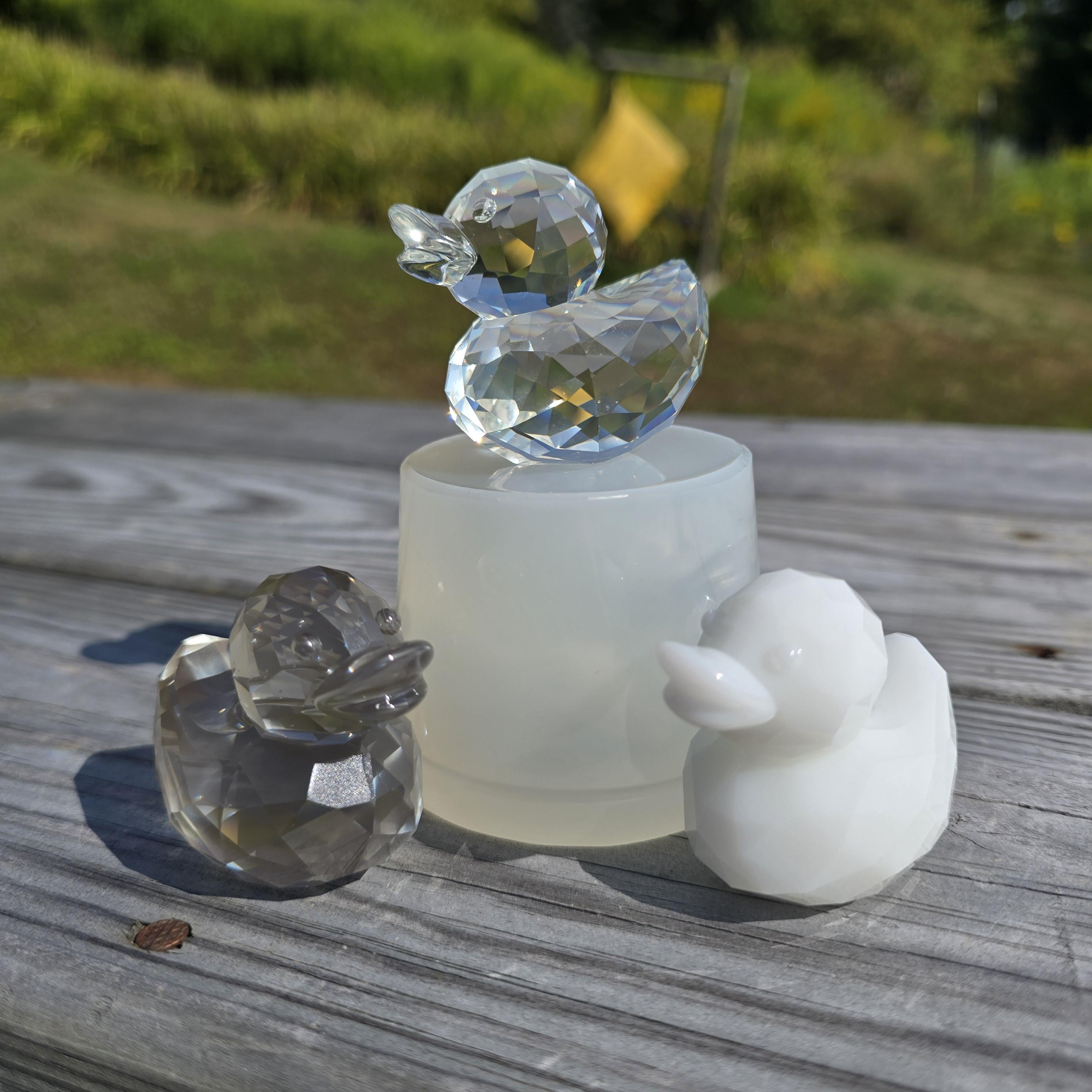 Swarovski アヒル型置物 薄いオレンジ（HAPPY　DUCK） Swarovski Figurines Happy Duck - Etsy Swarovski アヒル型置物 薄い