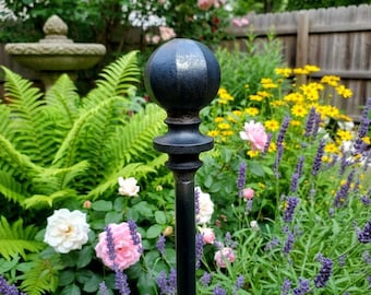 Hammer-In Cast Iron Hose Guides – Heavy Duty Garden Hose Stakes (Set)
