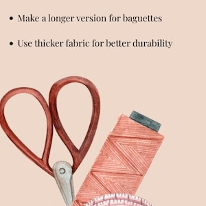 May include: Watercolor illustration of sewing tools including scissors, a measuring tape, and a spool of thread. The measuring tape shows inches. The image also includes text that says "Optional Enhancements".