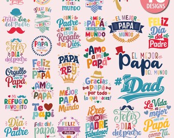 Spanish fathers day svg, Fathers day svg, Frases Para Papá Svg, Gracias Papá SVG, Mexican Father svg, Spanish Dad Svg, Instant Download