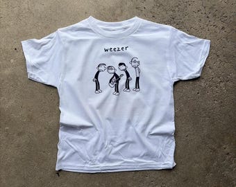 Camiseta infantil divertida de Weezer con la frase "Diario de un chico en apuros"