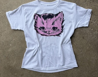 Cute cat baby tee