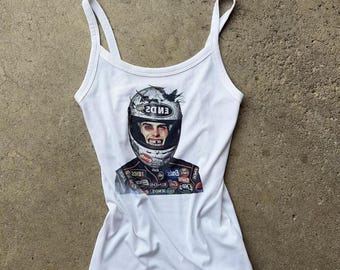 Camiseta sin mangas de motero punk