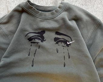 Sudadera Nike con cuello redondo verde bosque vintage 1 de 1