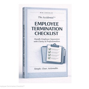 Employee Termination Checklist, HR Mini, Employee Exit Process, Termination Guide for Small Business, Manager HR Checklist