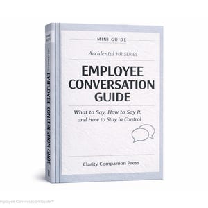 Mitarbeiter Gesprächsleitfaden | Skript für schwierige Mitarbeiter-Gespräche, Personal- Checkliste, Tool für die Personalführung, Kommunikation am Arbeitsplatz, PDF