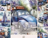 Travel Junk Journal Pages, Vintage Travel Printable Kit, Wanderlust Scrapbook Paper, Road Trip Ephemera, Retro Car Journal Pages