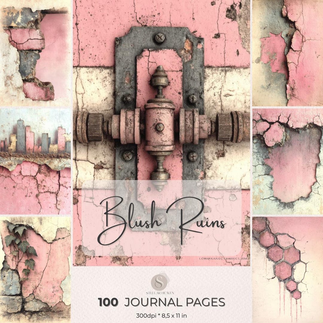 Grunge Junk Journal Pages, Vintage Distressed Printable Paper Pack ...