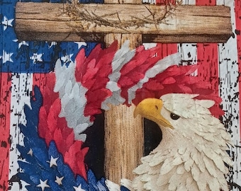 2 Individual Patriotic Guest Napkins For Decopauge