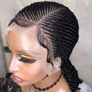 Naomi Side Part Cornrow Braided Wig