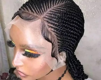 Naomi Side Part Cornrow Braided Wig