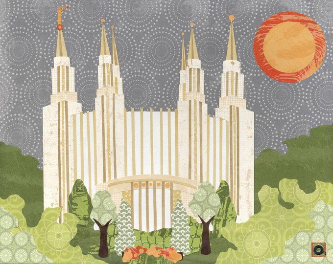 Washington D.C. LDS Temple PRINT various Sizes - Etsy