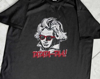 Camiseta de la Sinfonía n.º 5 de Ludwig Van Beethoven TaTaTa-Taa Camiseta de música clásica Diversión punk Rock metal Heavy Hard Sinfonía