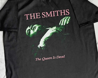 Camiseta de la portada de The Queen Is Dead, álbum de culto de los 80, camiseta de The Smiths, pop rock, indie, música alternativa