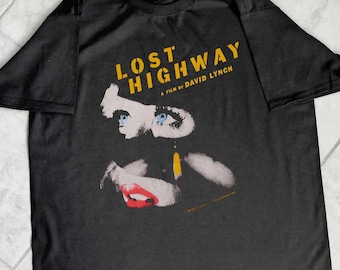 Camiseta Lost Highway, película de culto de David Lynch, póster de los años 90, camiseta de cine negro, camiseta de película Lost Highway
