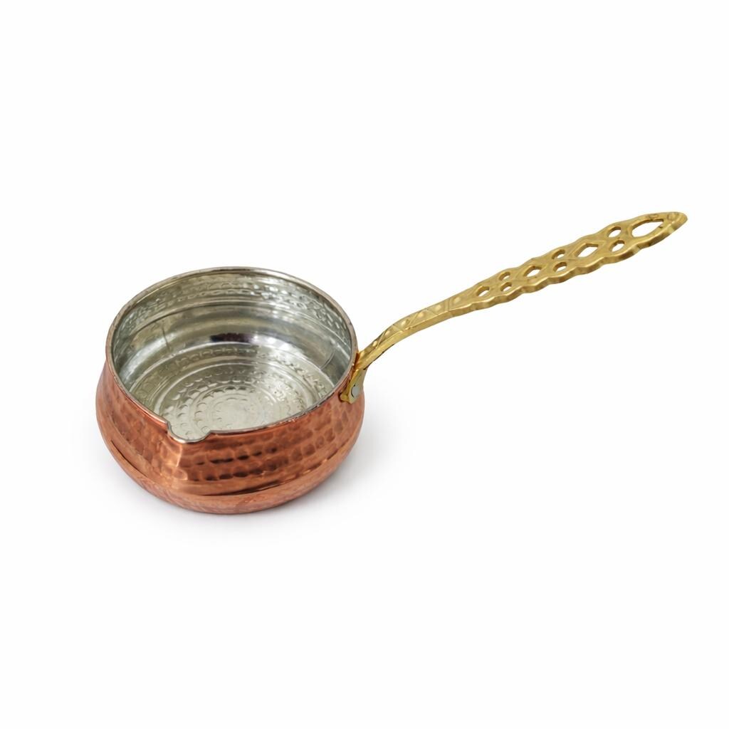 Hand Hammered Copper Butter Warmer,turkish Copper Sauce Pot,tin Lined ...