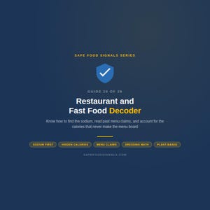 Fast Food Ingredient Guide Printable — Hidden Additives in Restaurant and Fast Food Products Cheat Sheet PDF