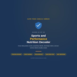 Sports and Performance Nutrition Decoder Food Label Guide PDF Instant Download