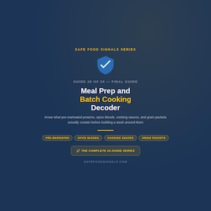 Guía de decodificación de etiquetas de alimentos para preparación de comidas y cocina por lotes (PDF, descarga instantánea)