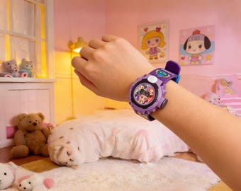 Reloj digital K-POP Demon Hunters – Reloj de pulsera de dibujos animados Lumi Mira Zoey (Descarga digital)