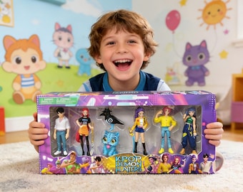 K-Pop Demon Hunters Fashion Dolls | 6 Figures, 2 Creatures, Kpop Anime Style Toys