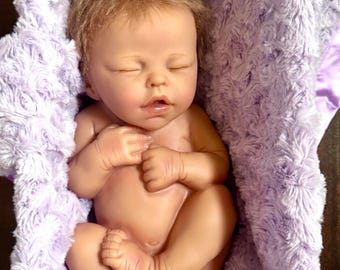 Muñeco realista de bebé recién nacido Ashton Drake, muñeco realista de bebé durmiendo, regalo con caja