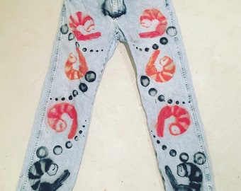 airbrush on jeans
