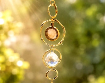 Custom Pet Memorial Suncatcher with Fur Keepsake, Pet Loss Gift, Dog Cat Memorial Gift,Personalized Initial, Pet Hair keepsake