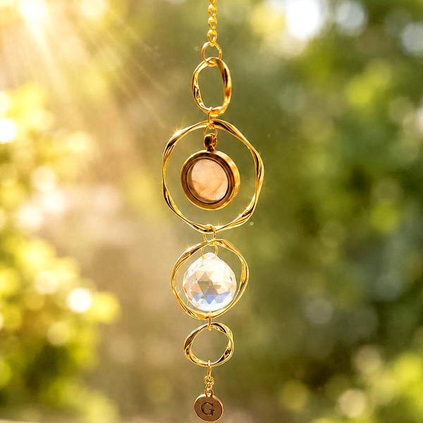 Apanhador de Sol Personalizado para Homenagem ao Seu Animal de Estimação com Lembrança de Pelo, Presente para Perda de Animal de Estimação, Presente Memorial para Cães e Gatos, Inicial Personalizada, Lembrança de Pelo do Animal de Estimação