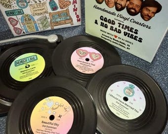 Posavasos Memory Lane Record - Juego de 4