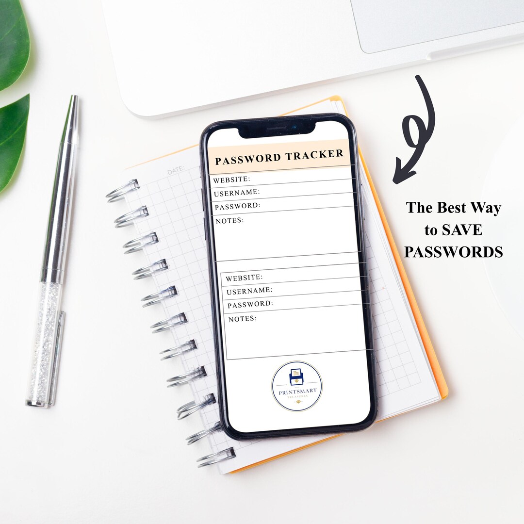 Password Tracker Printable, Password Log, Password Keeper, Password ...