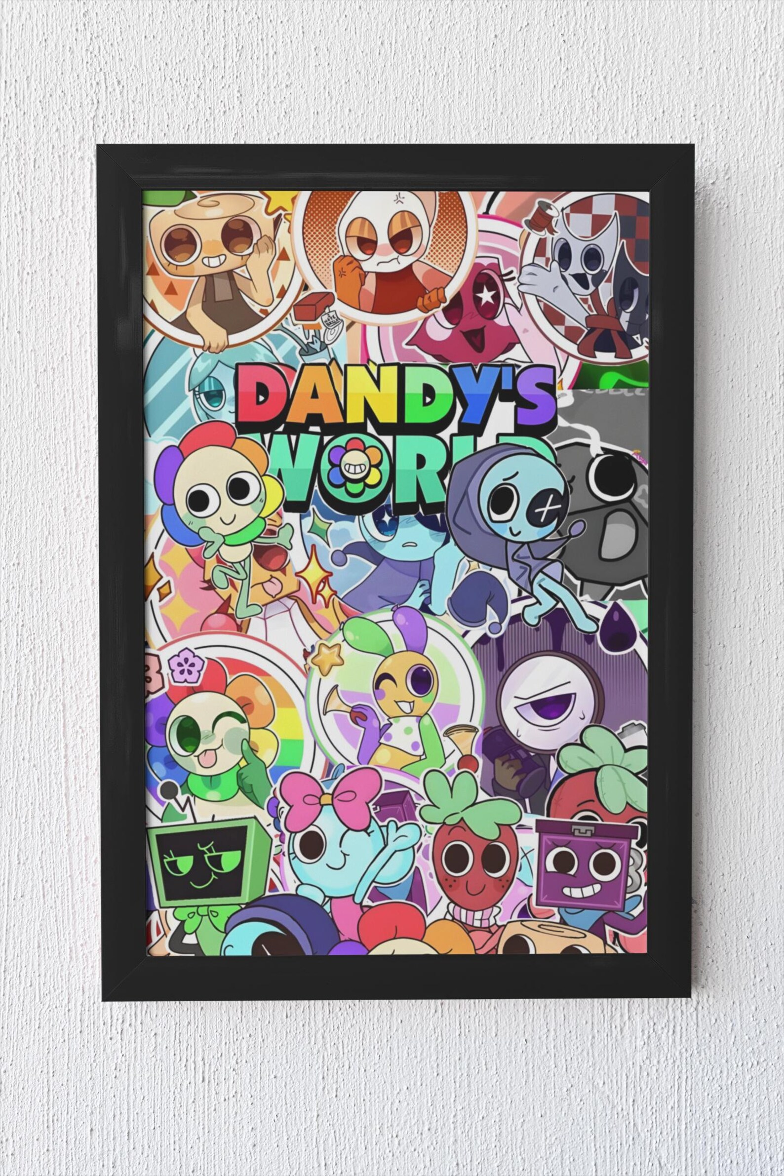 Roblox Dandys World Poster | Cute Cartoon Inspired Gaming Wall Art ...