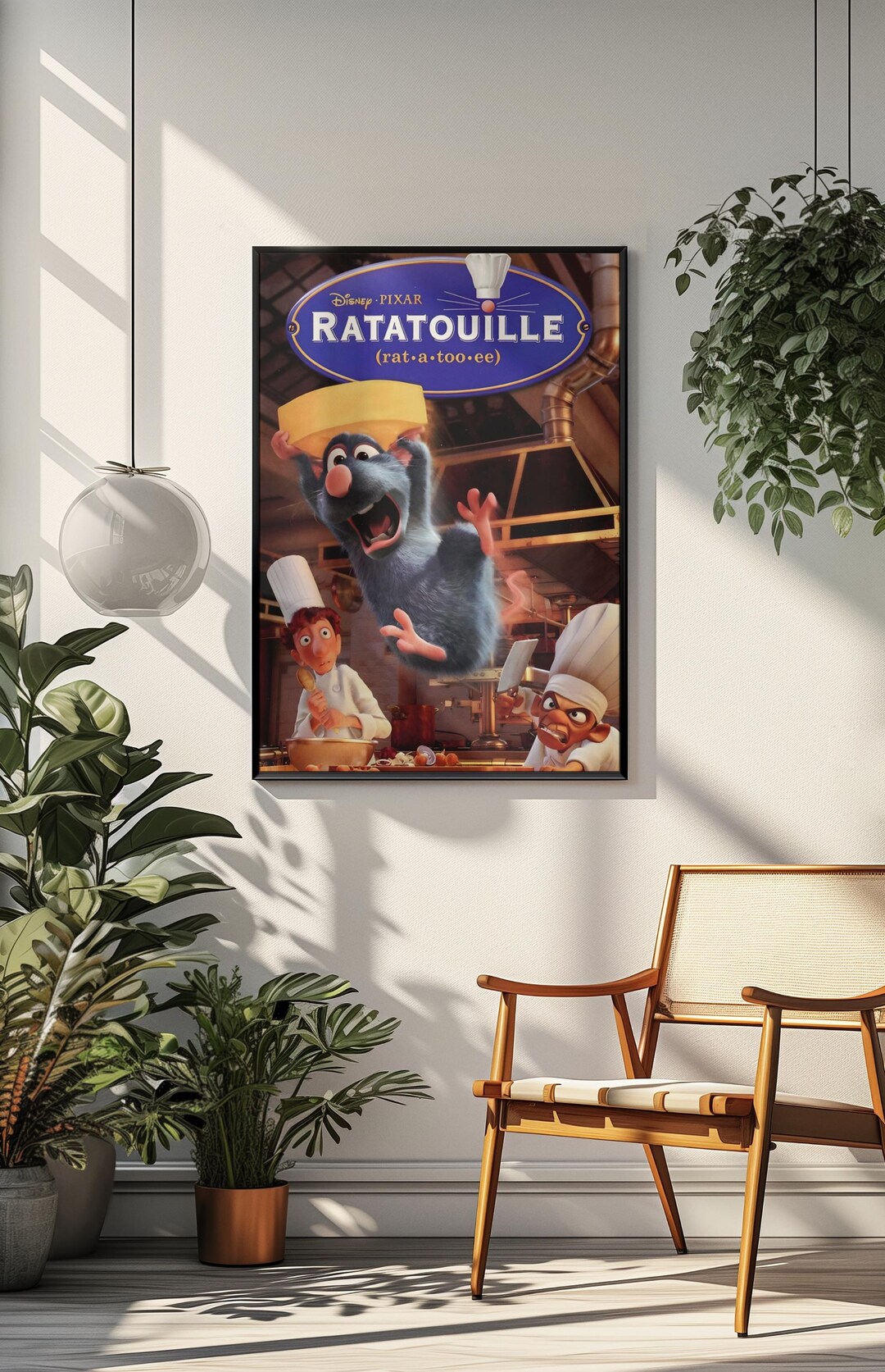 Ratatouille Movie Poster Pixar Wall Art Print Cute Cartoon Kitchen 