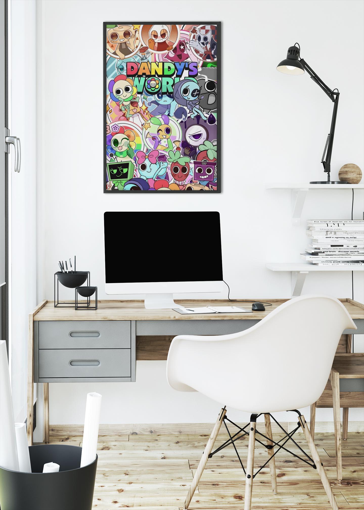 Roblox Dandys World Poster | Cute Cartoon Inspired Gaming Wall Art ...