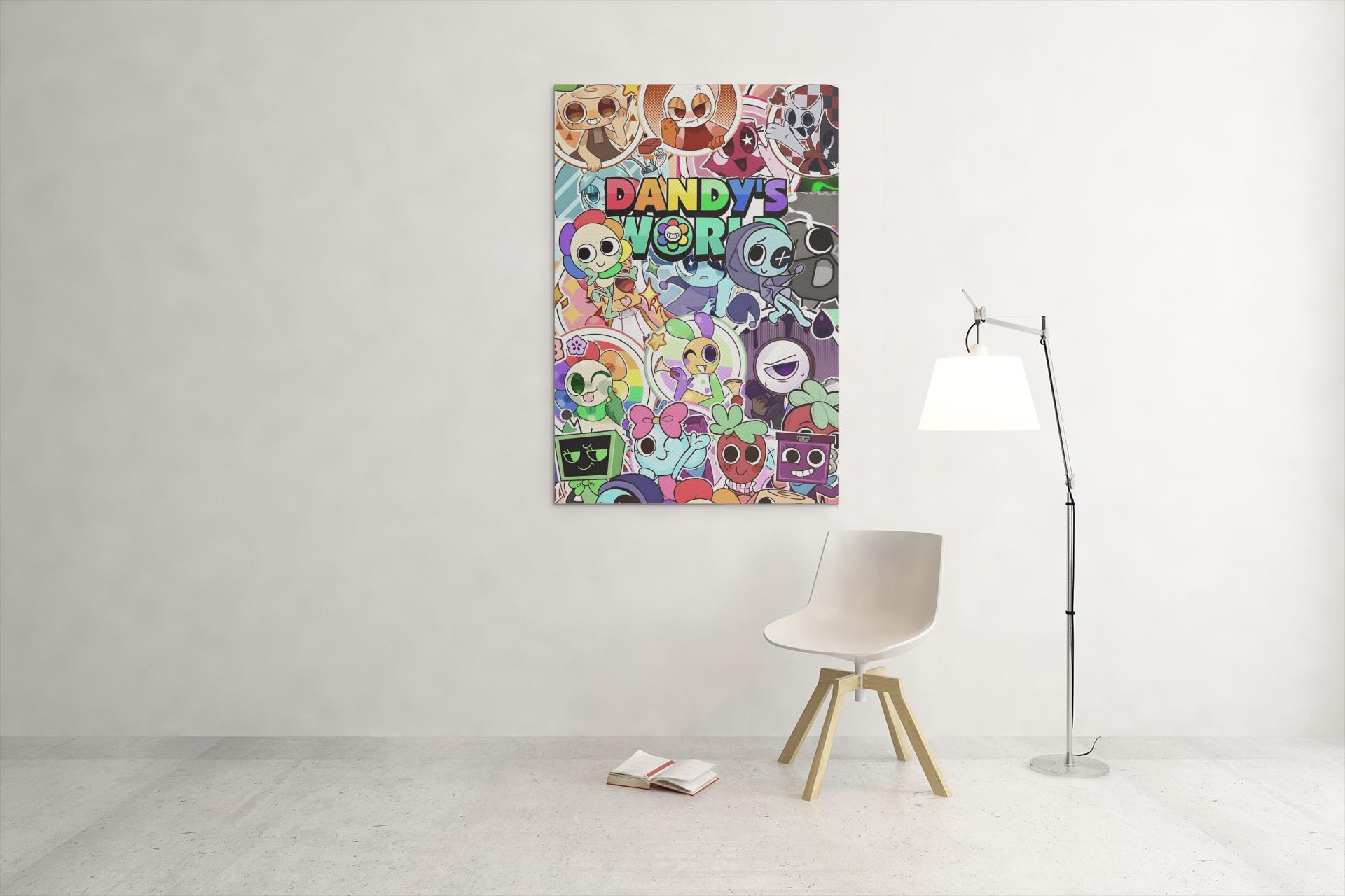 Roblox Dandys World Poster | Cute Cartoon Inspired Gaming Wall Art ...