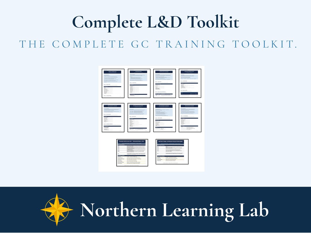 Ld Routine Template Complete L&D Toolkit | 10 Template Bundle | Learning and Development ...