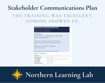 Stakeholder Communications Plan | L&D Project Engagement | L and D Template | Canadian Federal Public Service | Word Document
