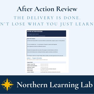 After Action Review Template | Post-Training Lessons Learned | L&D Template | Canadian Federal Public Service | Word Document