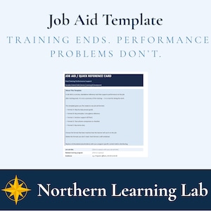 Job Aid Template | Quick Reference Card | L&D Template | Canadian Federal Public Service | Word Document