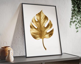 Décoration murale en feuille d'or massif