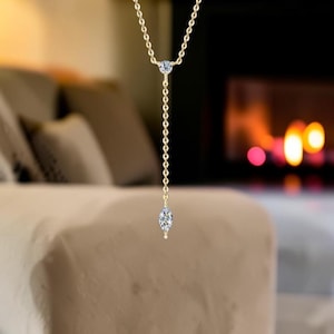 Deep V Necklace - Etsy