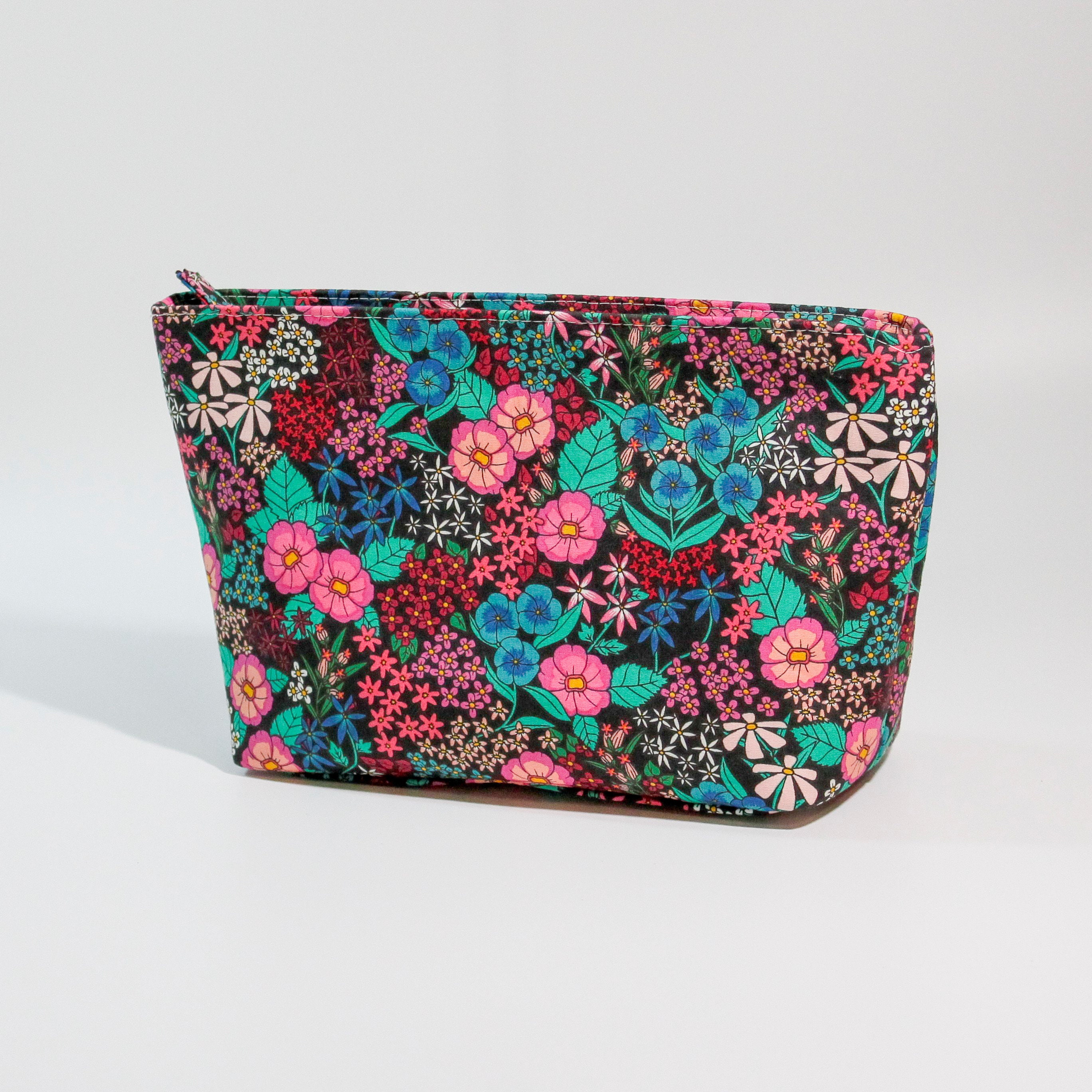 Large Floral Sweetheart Cosmetic Pouch for sale  